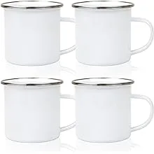 MAIKESUB 12 Pcs Sublimation Blanks Enamel Mug