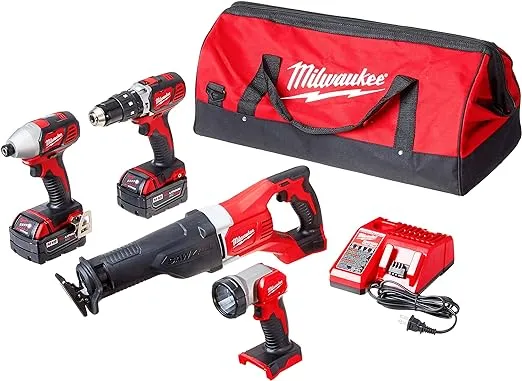 Milwaukee 2696-24 M18 Cordless Compact Combo Tool Kit