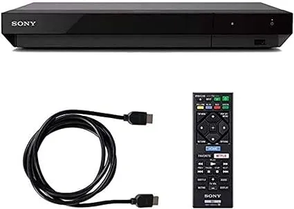 Sony 4K Ultra HD Blu Ray Player with 4K HDR and Dolby Vision + 6FT HDMI Cable - (UBP-X700)