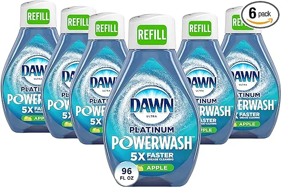 Dawn Platinum Powerwash Dish Spray, Dish Soap, Fresh Refill - 64 oz