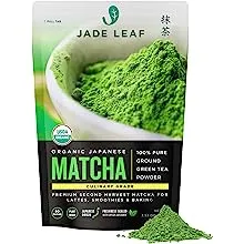 Jade Leaf Matcha Organic Green Tea Powder, Culinary Grade, Premium Second Harvest - Authentically Japanese (3.53 Ounce pouch)