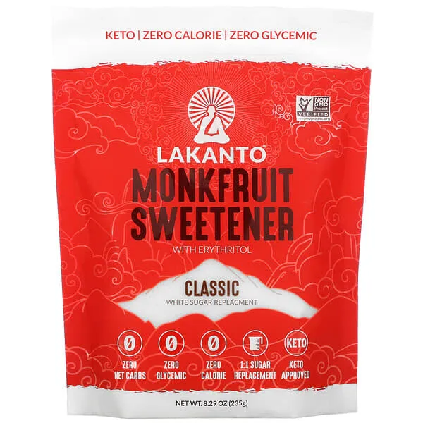 Lakanto Monkfruit Sweetener with Erythritol, Classic - 16 oz