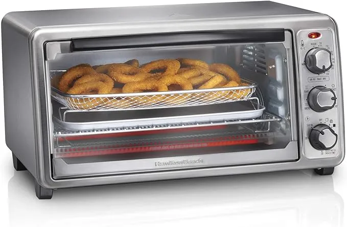 Hamilton Beach - Sure-Crisp 6-Slice Air Fryer Toaster Oven - Stainless