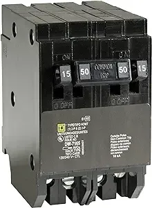 Square D - HOMT1515250CP Circuit Breaker, Black