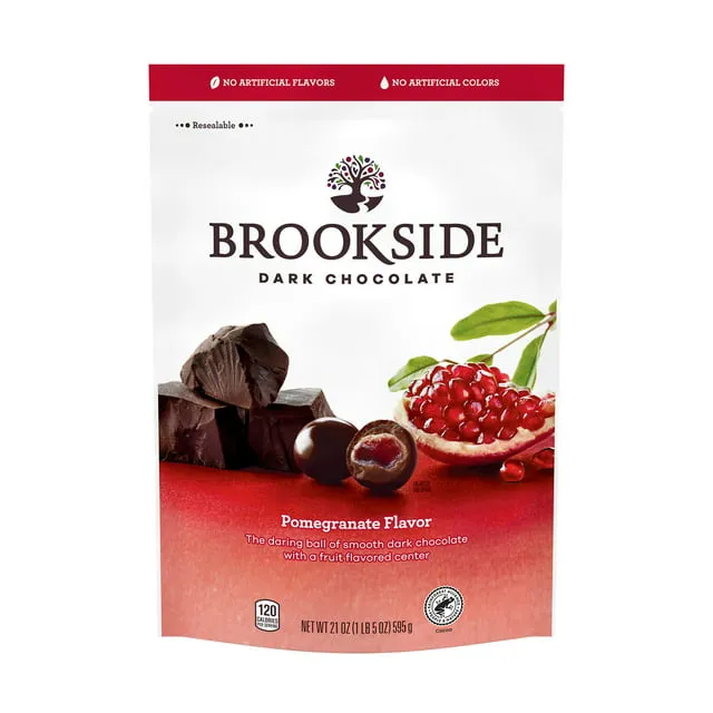 Brookside Dark Chocolate and Pomegranate Flavored Snacking Chocolate, Bag 21 oz