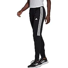 Adidas Women's AEROREADY Sereno Cut 3-Stripes Slim Tapered Pants, Black/White / S