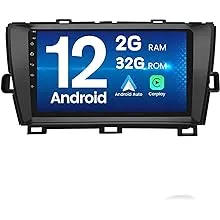 AWESAFE Car Radio Stereo for Toyota Prius 2010 2011 2012 2013 2014 2015, 9 Inch Touch Screen Head Unit Built in Carplay Andriod Auto Bluetooth Navigation Video Player