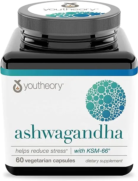 Youtheory Ashwagandha Capsules - 60ct