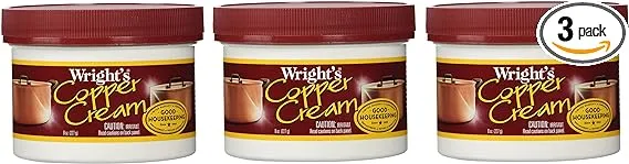 Wright's Copper Cream by Weiman 8 Oz (Pack of 3)