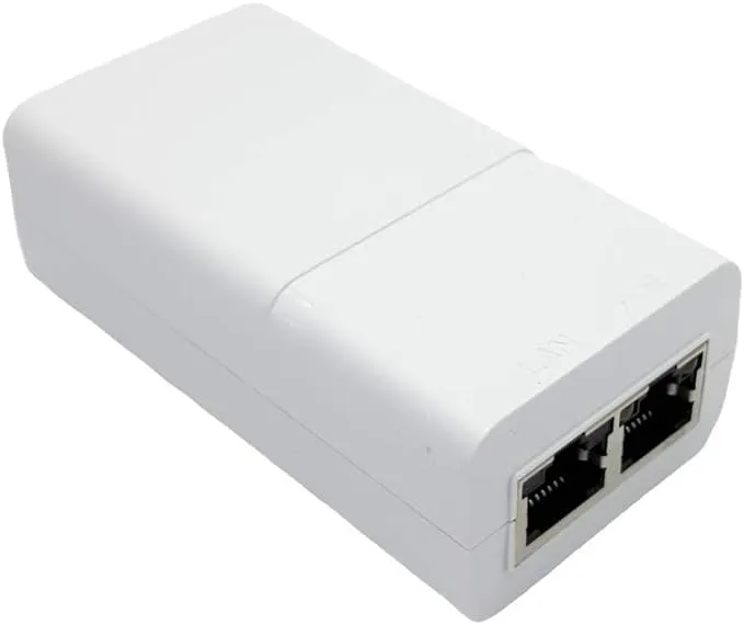 Poe Texas PoE Injector - Single Port Power Over Ethernet Passive PoE Adapter - 10/100/1000 Gigabit Data with Integrated 48V 15W Power Supply - Plug & Play Home Office, Tablets, VoIP Phone, WiFi APPoe Texas PoE Injector - Single Port Power Over Ethernet P