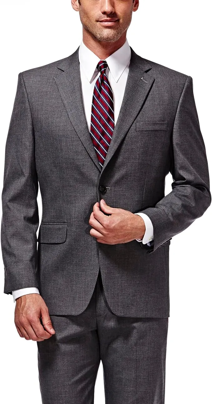 Haggar Men's Premium Tailored Fit Solid Suit Separates-Pants and Jackets (Regular and Big and Tall)