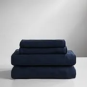 Super Soft 100% Cotton Jersey Sheet Sets Cal King, Navy