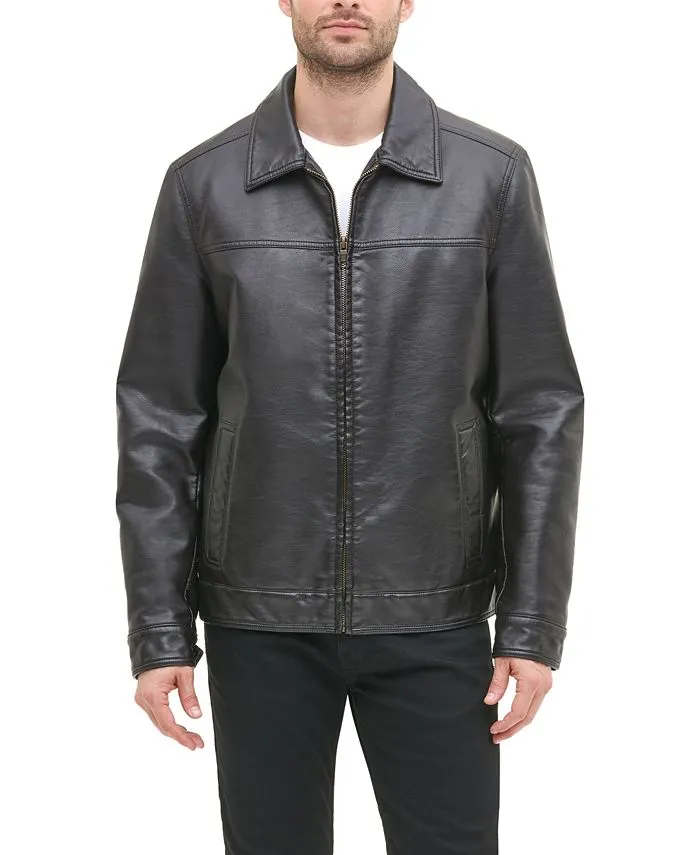 Tommy Hilfiger Men's Classic Faux Leather Jacket