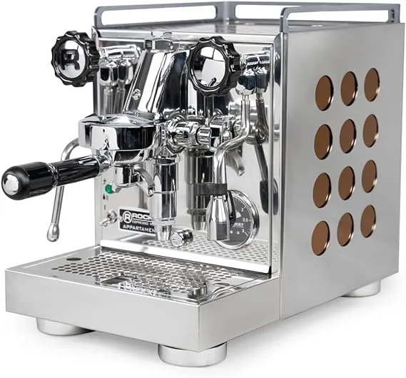 Rocket Espresso Appartamento Espresso Machine | E61 | Heat Exchanger | (Black/Copper)