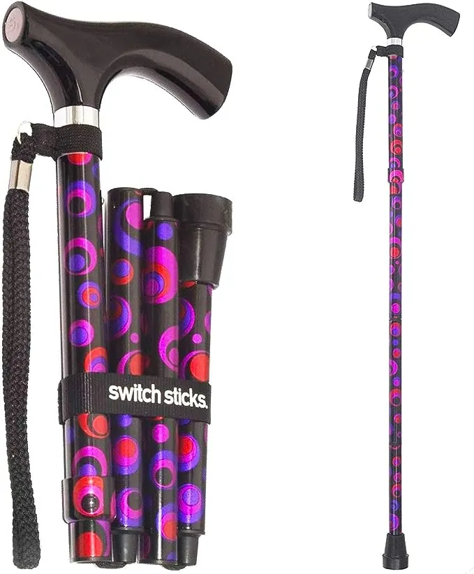 Switch Sticks Walking Cane for Men or Women, Foldable and Adjustable from 32-37 Inches, FSA and HSA Eligible