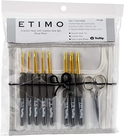 Tulip TES-001 Etimo Pattern Key Needle Set, Royal Silver