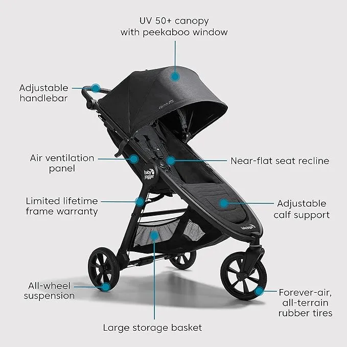 Baby Jogger - City Mini GT2 Travel System, Opulent Black