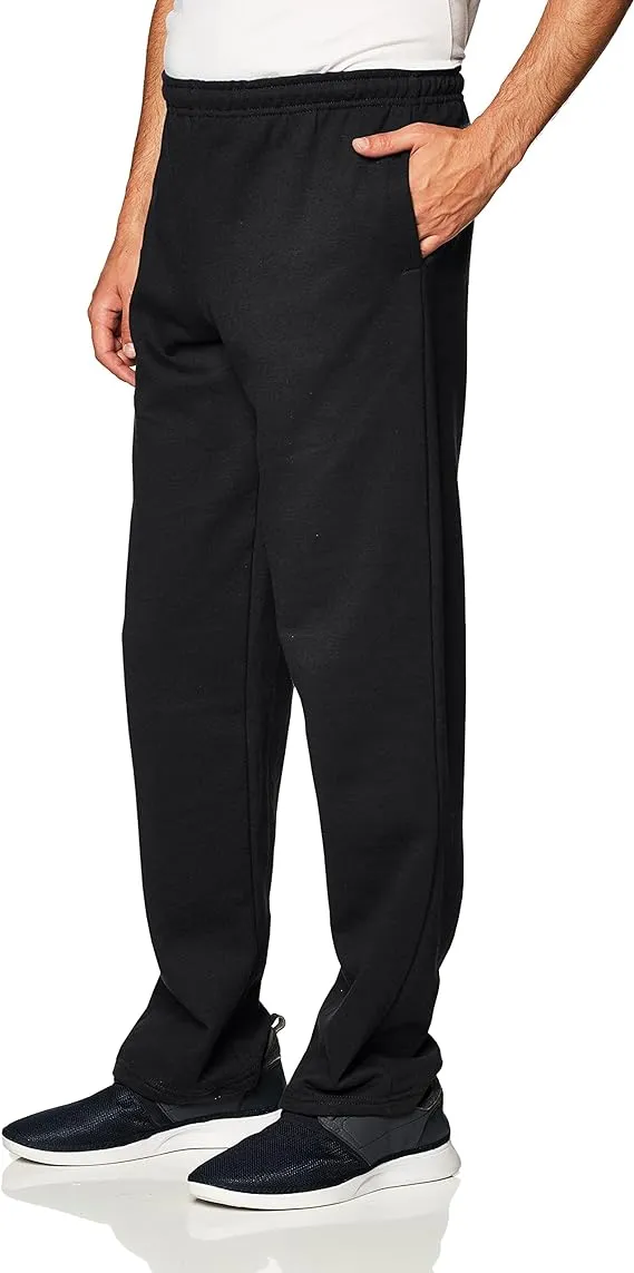 Gildan Men's Fleece Open Bottom Pocketed Sweatpants, up to Size 2XL