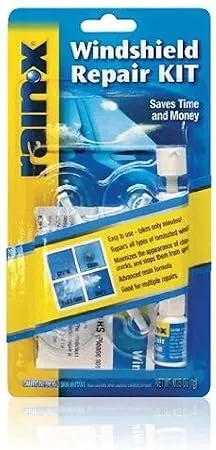 Rain-X Fix a Windshield Repair Kit, for Chips, Cracks, Bulll's-Eyes and Stars