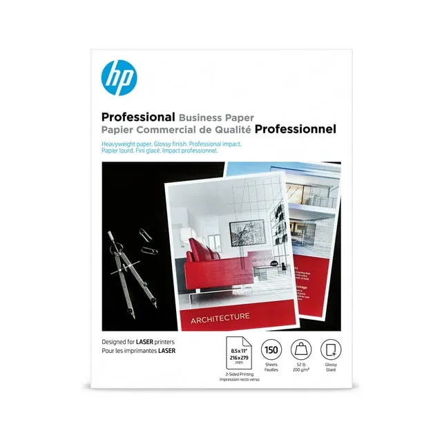 HP Glossy Brochure Paper - White