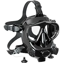 Full Face Diving Mask for Scuba Diving, 180° View Panoramic Dive Mask with Camera Mount, Anti-Fog & Anti-Leak Dive Mask Support for Scuba Diving, Compatiable with SMACO S400/400Pro/S700 Scuba TanksFull Face Diving Mask for Scuba Diving, 180° View Pan…