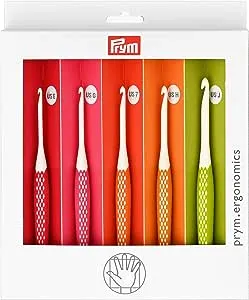 Prym Ergonomics Crochet Hook Set, Small (E, G, 7, H, J)