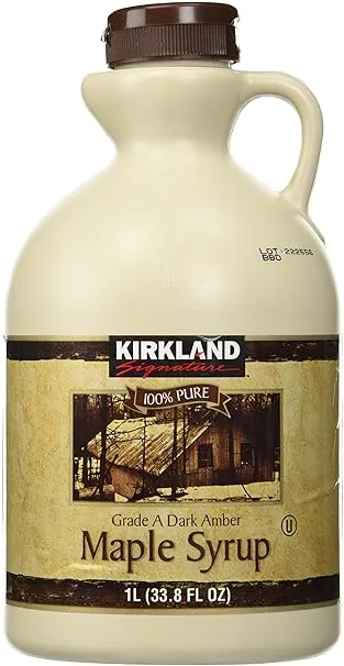 Kirkland Signature 100% Maple Syrup, Dark Amber, 33.8 fl. oz.