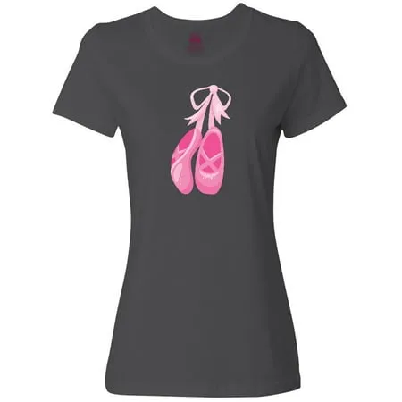 Inktastic Ballet Shoes Ballet Slippers Ballet Dance - Pink Women s T-Shirt