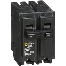 Square D by Schneider Electric HOM245CP Circuit Breaker, BlackSquare D by Schneider Electric HOM245CP Circuit Breaker,…