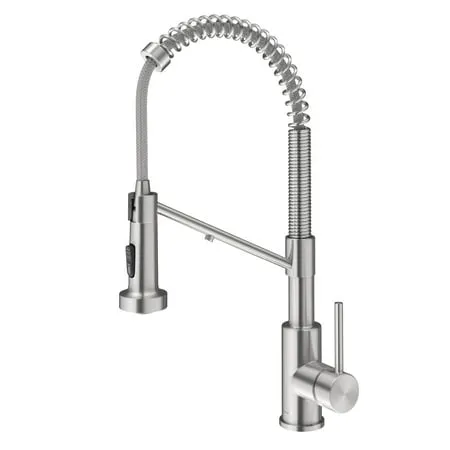 Kraus KFF-1610CH, Bolden 2-in-1 Commercial Style Pull-Down Single Handle Water Filter Kitchen Faucet, Chrome