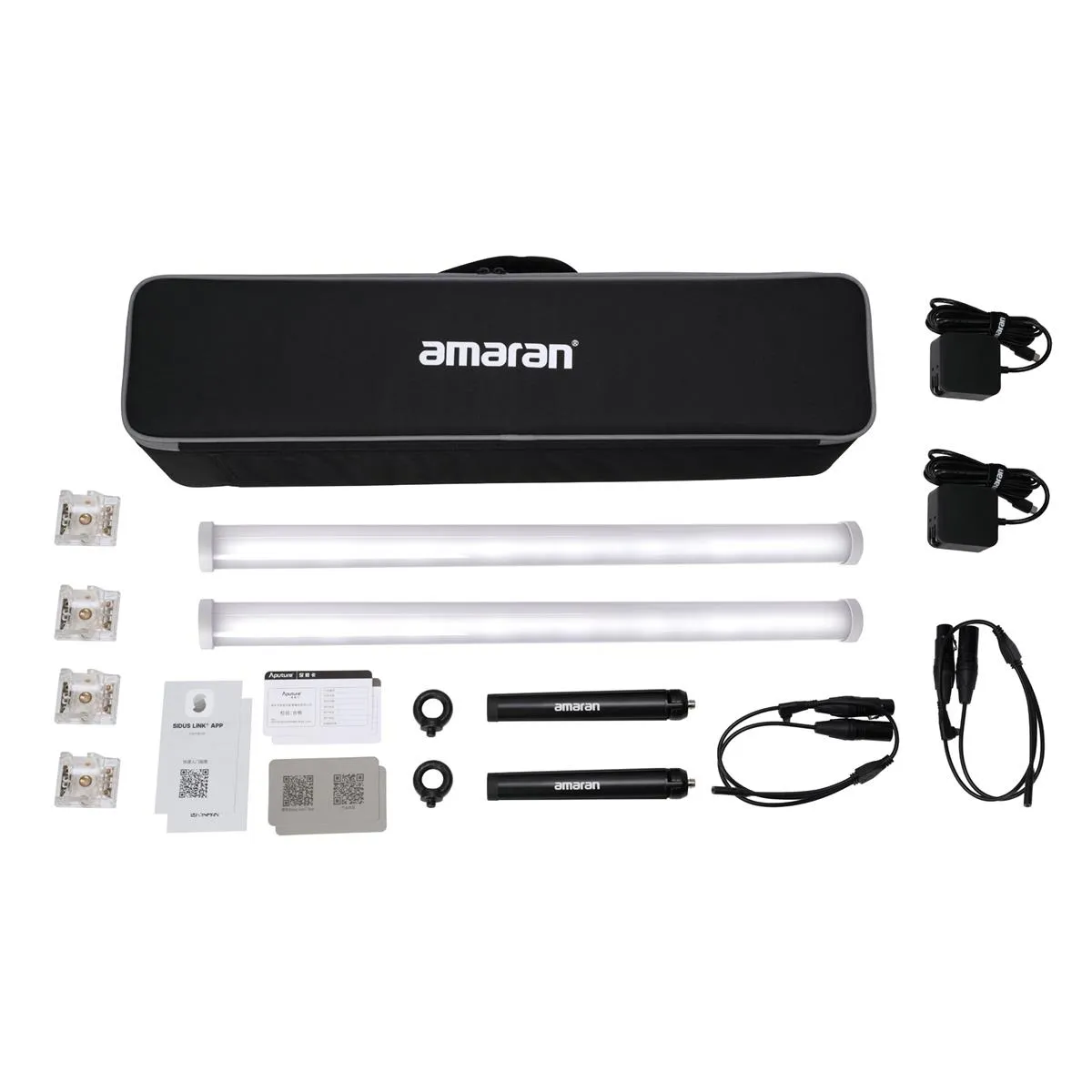 Aputure Amaran RGBWW Color PT2c LED Pixel Tube 2-Feet Tube with 8 Independently Controllable Pixels and 38.5Wh Lithium-Ion Battery (LED Engines, 2-Pack)