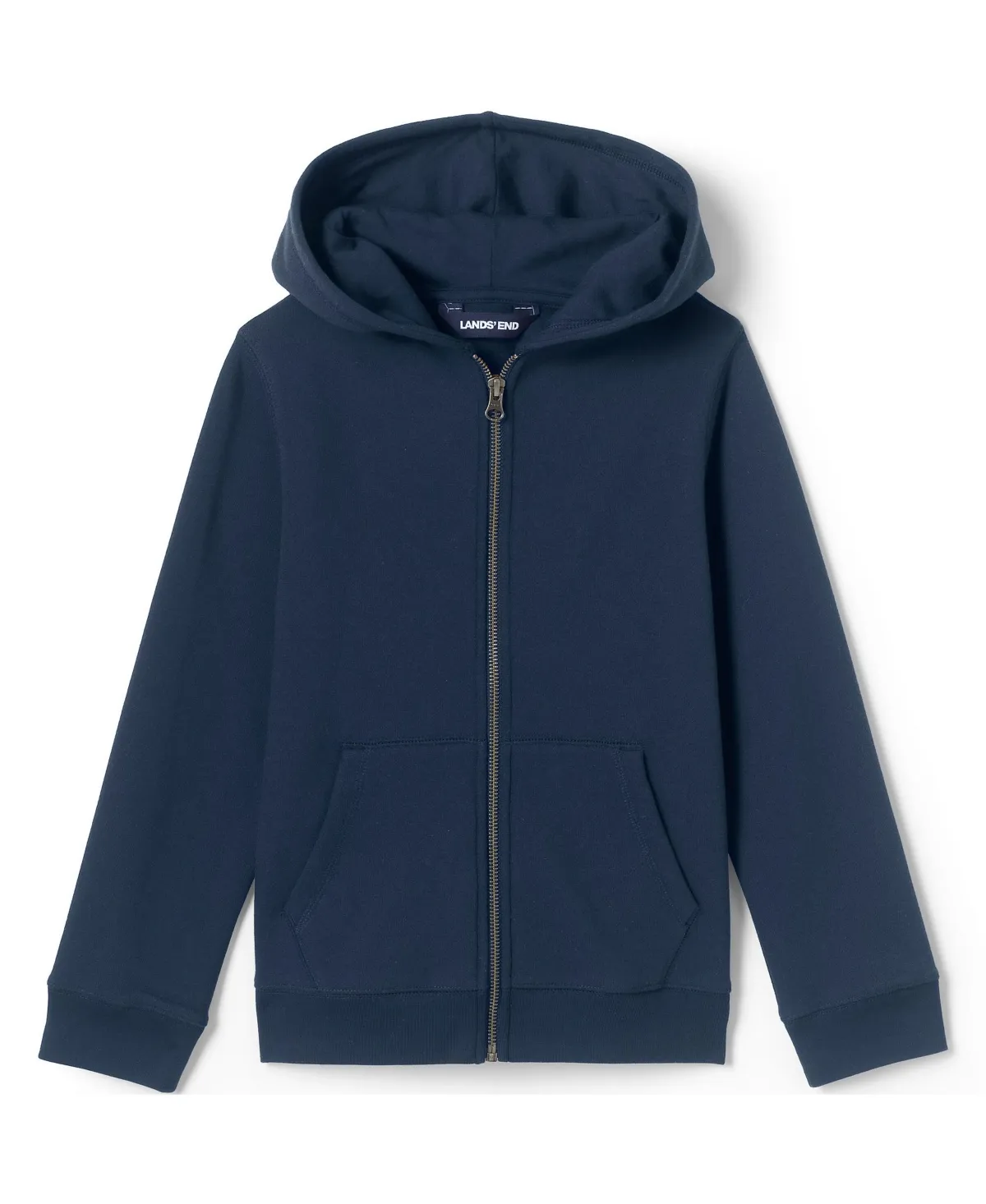 Lands' End School Uniform Kids Zip Front Sweatshirt