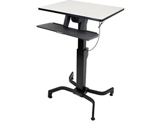 Ergotron WorkFit-C 24-215-085 Single LD Sit-Stand Workstation Computer Cart