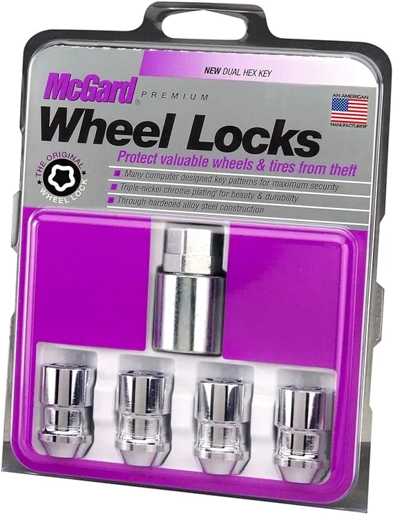 McGard 24137 Chrome Cone Seat Wheel Locks