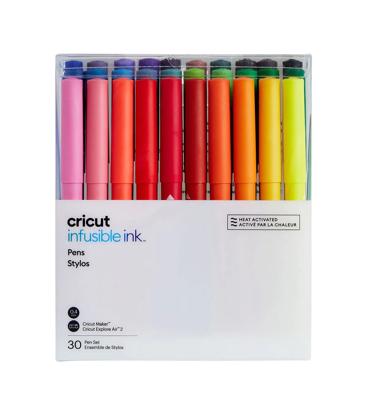 Cricut Infusible Ink Pen Set (0.4), (30 ct), Multi, One Size