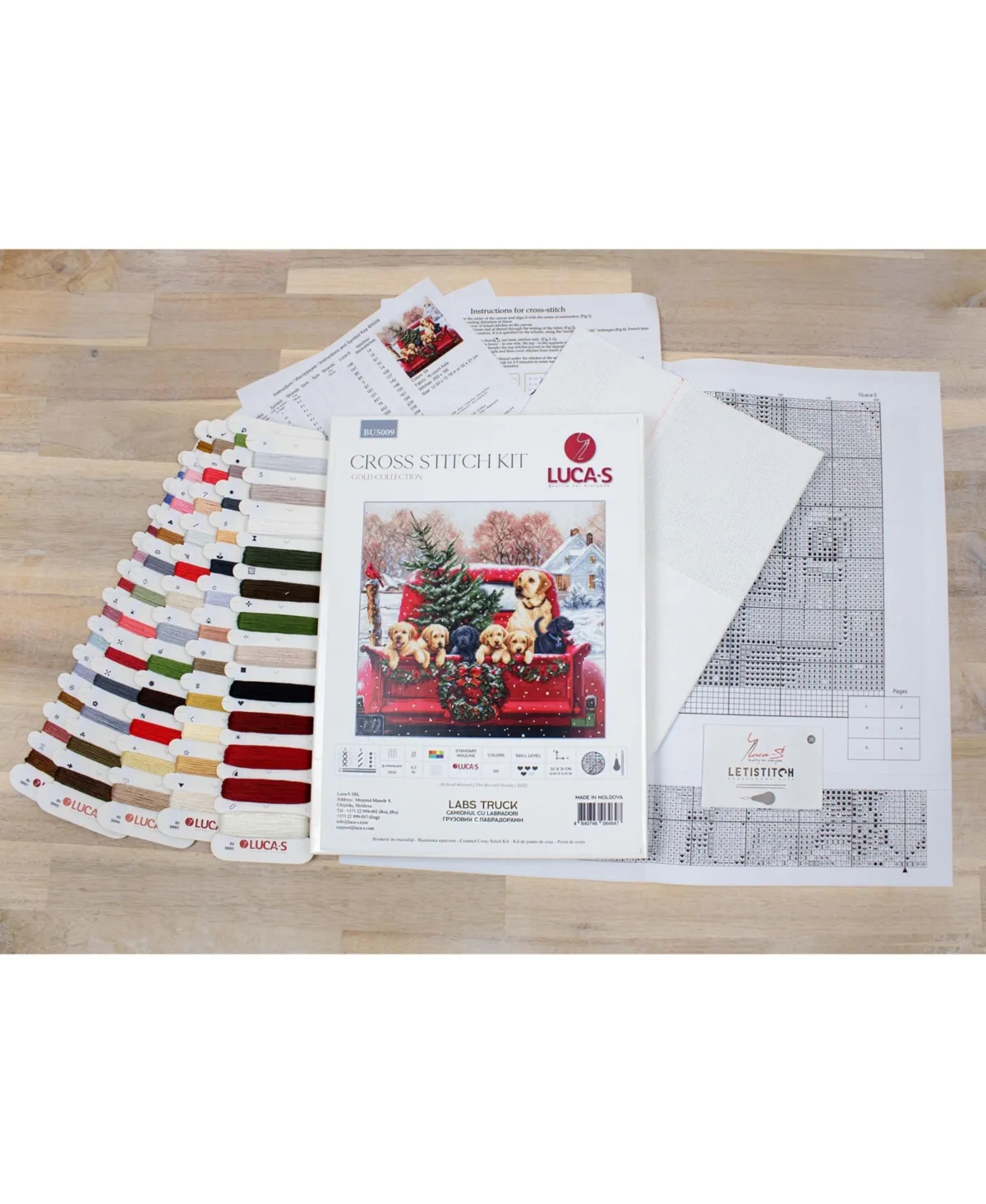 Luca-s Labs Truck BU5009L Counted Cross-Stitch Kit - Assorted Pre-pack