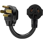 Eversimpleinc 3 Prong to 4 Prong Dryer Plug Adapter Connects 3-Prong Old Dryer to 4 Prong New Dryer Receptacle