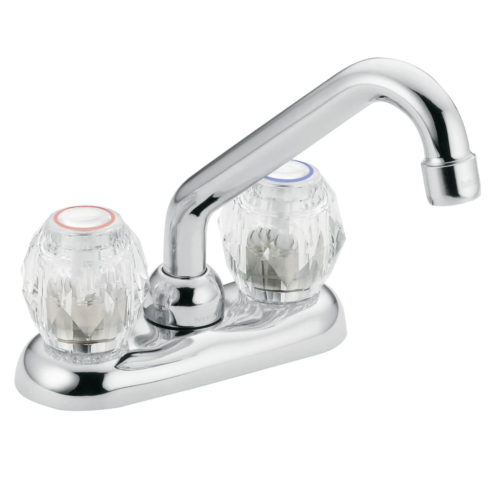 💲Moen 4975 Chateau 4&#034; Centerset Laundry Faucet w/ Acrylic Knobs - Chrome  $87