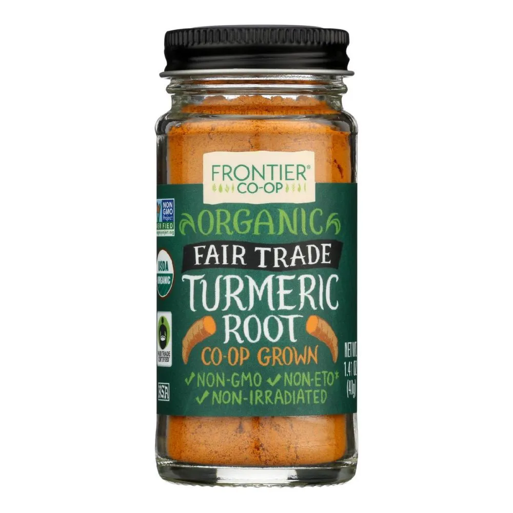 Frontier Herb Turmeric Root - Organic - Fair Trade Certified - Ground - 1.41 oz