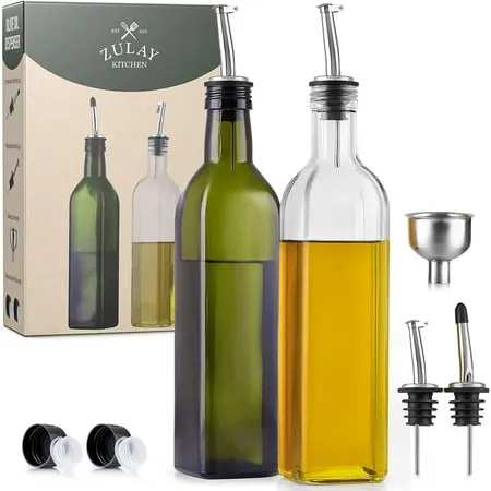 2 PackOlive Oil Dispenser Bottle with Accessories