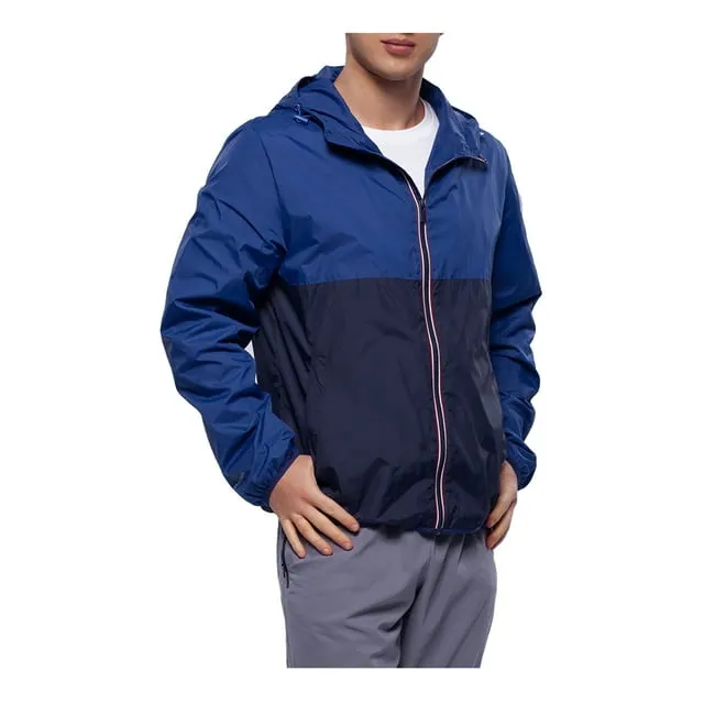 Rokka&Rolla Men's Packable Mesh Rain Jacket Lightweight Windbreaker