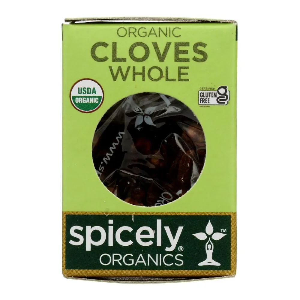 Spicely Organics Organic Cloves Whole .15 oz Pack of 6