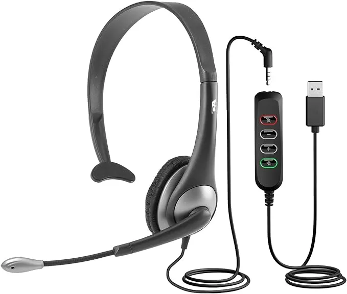 Mono Headset w USB Cntrlr