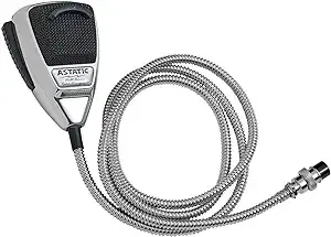 ASTATIC 302-10187 4-Pin Noise-Cancelling Microphone (Chrome)