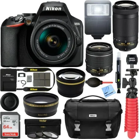 Nikon - D3500 DSLR Camera with 18-55mm Lens