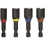 SHOCKWAVE Impact Duty 1-7/8 in. Alloy Steel Magnetic Nut Driver Set (4-Piece)