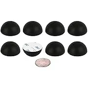 1.25" Platinum Silicone Hemisphere Bumper, Non-Skid Isolation Feet with Adhesive - 8 Pack