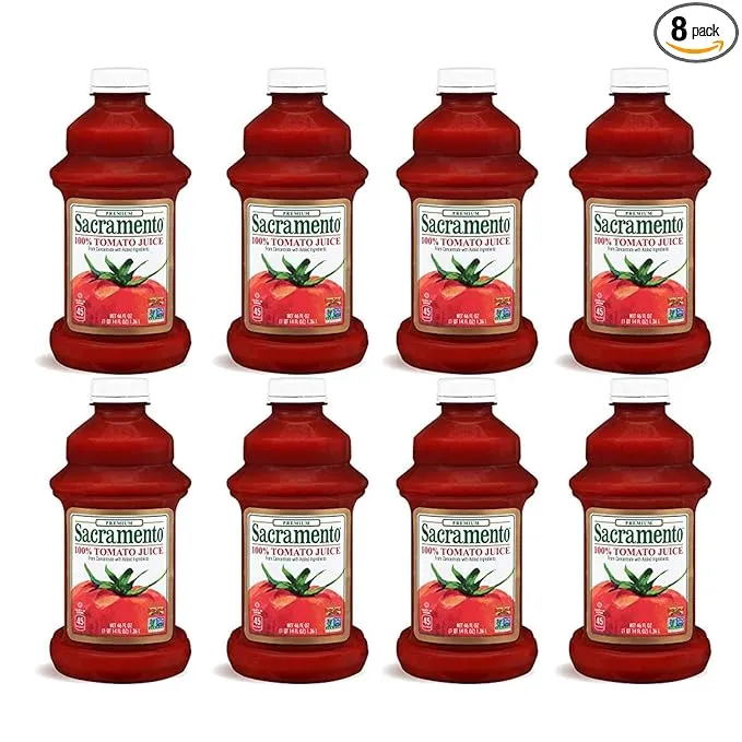 Sacramento Tomato Juice, 46oz Bottle (Pack of 8)