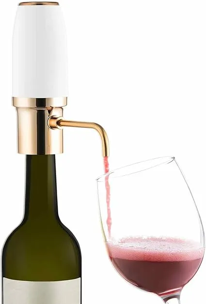 Winirina Electric Wine Aerator Pourer Automatic Smart Decanter Dispenser Rechargeable with Micro USB Cable