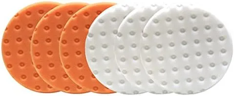 CCS Smart Pads DA 5.5 inch Foam Pad (3-White, 3-Orange, 5.5)